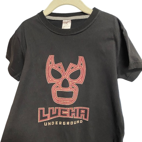 LUCHA WWW Underground Boys Black Tee Shirt Size Small - Picture 7 of 9